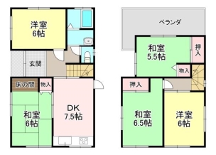 北葛城郡上牧町米山台三丁目　中古戸建